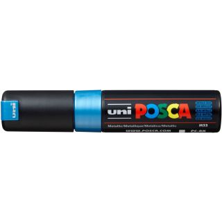 Akrylový popisovač UNI POSCA PC-8K 8mm -modrá metalíza