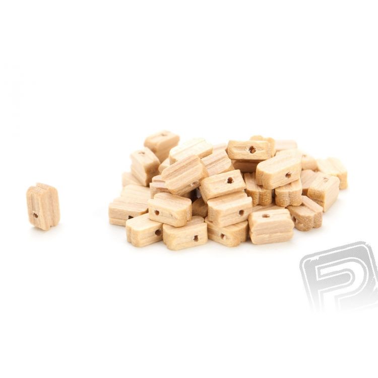 Kladka jednoduchá dřevěná 5mm (50 ks) Kladka jednoduchá dřevěná 5mm (50 ks)