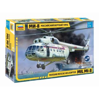 Model Kit vrtulník 7254 - MIL Mi-8 Rescue Helicopter (1:72)