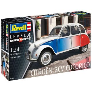 ModelSet auto 67653 -  Citroen 2 CV "Coccorico" (1:24)