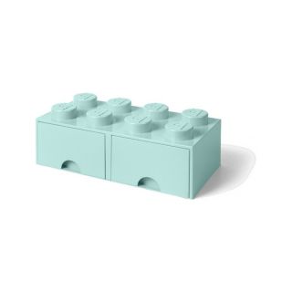 LEGO úložný box s šuplíky 250x500x180mm - bílý