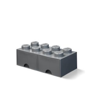 LEGO úložný box s šuplíky 250x500x180mm - bílý