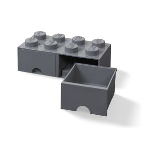 LEGO úložný box s šuplíky 250x500x180mm - bílý