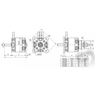 AXI 2808/24 V2 střídavý motor