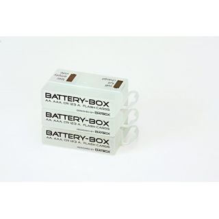 Battery BOX pro skladování a přepravu 1-4 AA, AAA baterek, 1 ks. , 1 BOX.