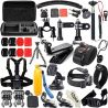 1 x Large Shockproof Carrying Case1 x Chest Belt Strap Mount1 x Head Belt Strap Mount1 x Extendable Handle Monopod1 x Floating Handle Grip1 x 360 degree Rotary Wrist Strap Mount1 x Suction Cup1 x Helmet strap Mount1 x Bicycle Handlebar Holder & 3-way Adjustment Arm1 x 360 degree Rotary Clip Mount1 x Strap1 x Flexible Octopus Stand Tripod1 x Helmet Extension Rod2 x Tripod Mount Adapter1 x Flat Adhesive Mounts12 x Anti-fog Inserts, Reusable2 x Surface J-Hook Buckle1 x Plastics Wrench1 x Gopro 3 Lens Cover3 x Thumb Knob (2 x Long, 1 x Short)2 x Tripod Mount Adapter1 x Safety buckle