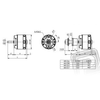 AXI 2212/34 V2 střídavý motor