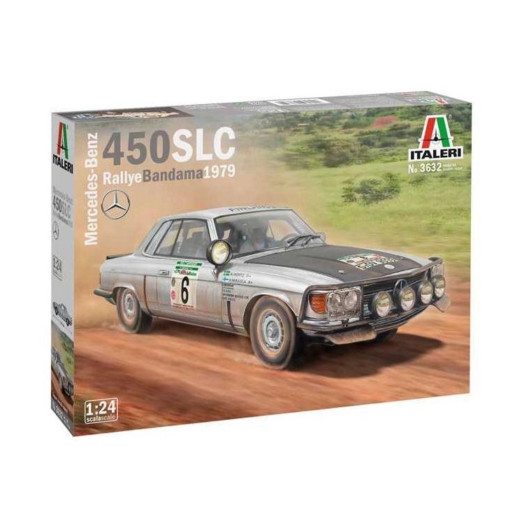 Model Kit auto 3632 - Mercedes-Benz 450SLC Rallye Bandama 1979 (1:24)