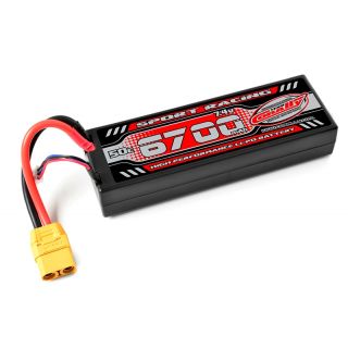 Power Racing 50C - 6700mAh - 7,4V-LiPo Stick Hardcase-XTT90
