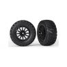 Kompletní univerzální kola pro RC auta Ford Fiesta ST Rally 1:10. V provedení černý disk Rally s nalepenými pneumatikami Gravel. Rozměr disku 60/80x42 mm. Celkový  rozměr 103x42 mm. Unašeč je šestihran 12 mm s offsetem 24 mm.