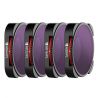 Sada čtyř filtrů Freewell pro akční kamery GoPro HERO9 a HERO10 Black. Sada obsahuje ND8/PL, ND16/PL, ND32/PL a ND64/PL filtry.