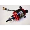 Střídavý elektromotor o hmotnosti 550g. Otáčky na volt: 220ot., doporučená vrtule: 19x10 , 20x8 . Doporučený regulátor min. 80A, baterie 12S Lipol o kapacitě 3300-4400. Pro 3D akrobaty o hmotnosti 4,5 - 5,4kg.