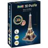 3D Puzzle ke složení - Eiffelova věž, počet dílků: 84, délka: 390 mm, šířka: 360 mm, výška: 780 mm.