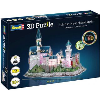 3D Puzzle REVELL 00151 - Schloss Neuschwanstein (LED Edition)