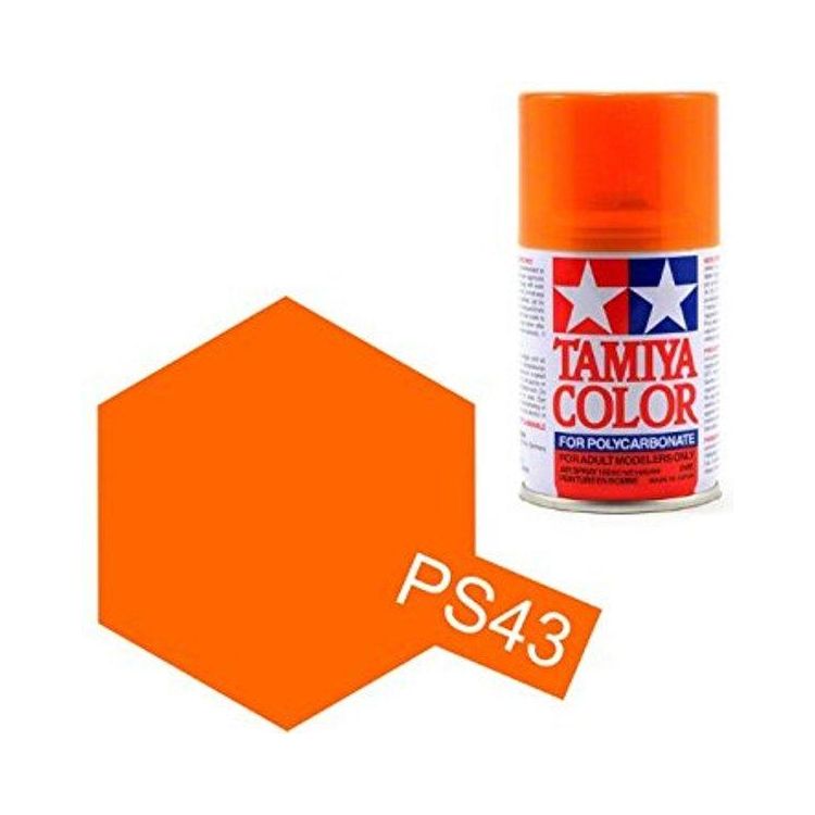 Tamiya Color PS-43 Translucent Orange Polycarbonate Spray 100ml