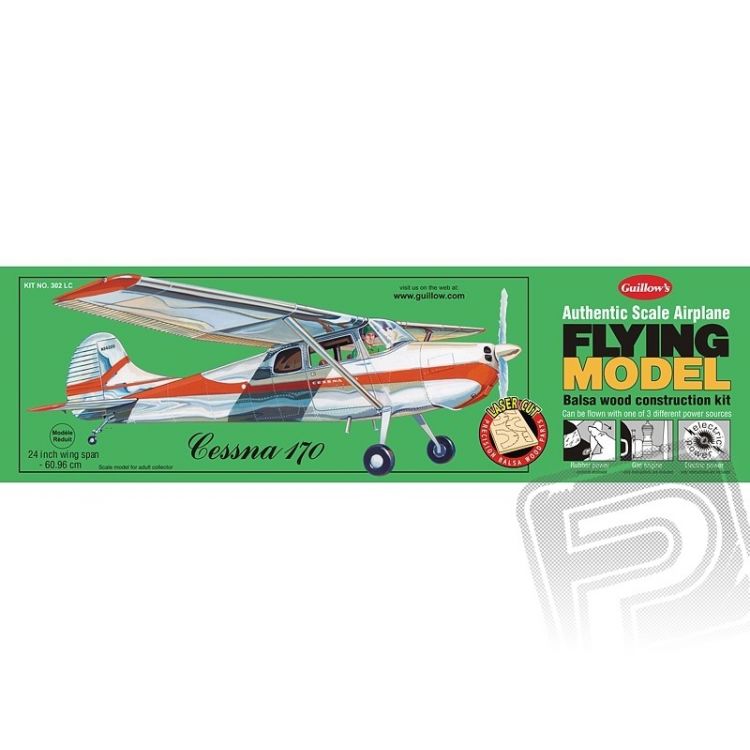 Cessna 170 laser. vyřezávaná 610mm