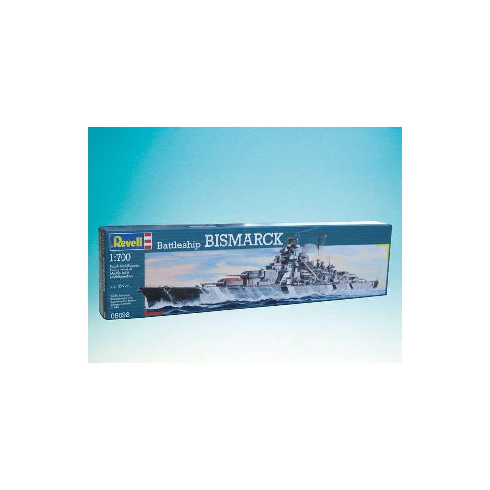Obrázok REVELL Plastic ModelKit loď 05098 - Battleship Bismarck (1:700)
