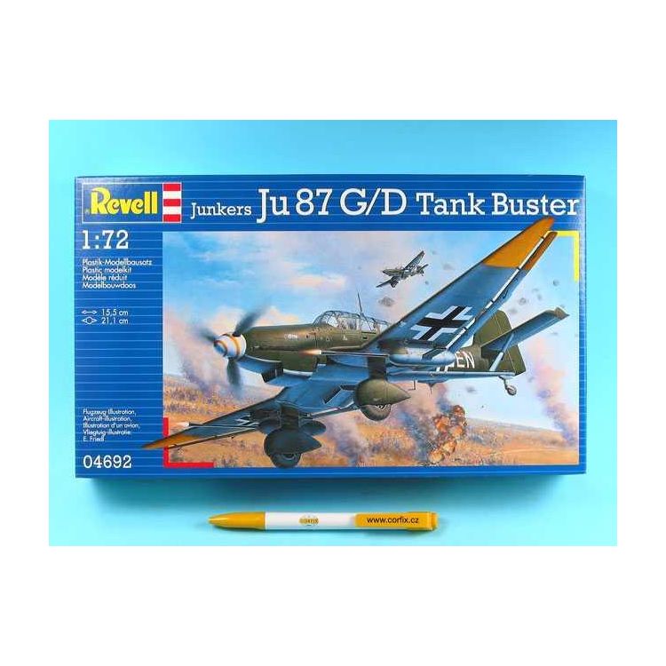 Plastic ModelKit letadlo 04692 - Junkers Ju87 G/D Tank Buster (1:72)