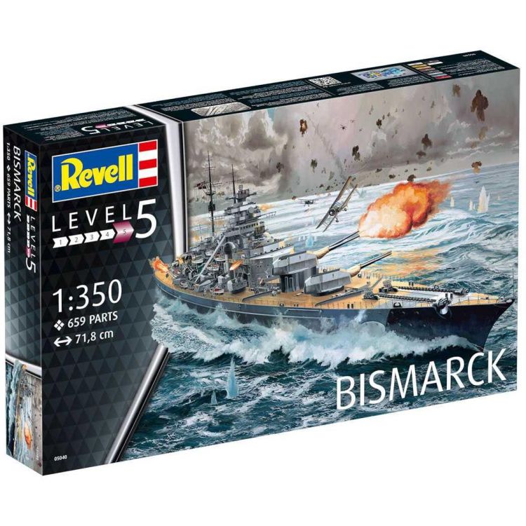 Plastic ModelKit loď  05040 - Battleship BISMARCK (1:350)