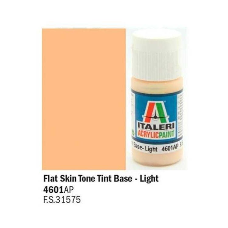 Italeri barva akryl 4601AP - Flat Skin Tone Tint Base - Light 20ml
