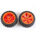 REVELL - REVELLUTIONS (47032) - Set 2x Wheel for Monster, orange