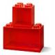 LEGO Brick závěsné police červené, set 2ks