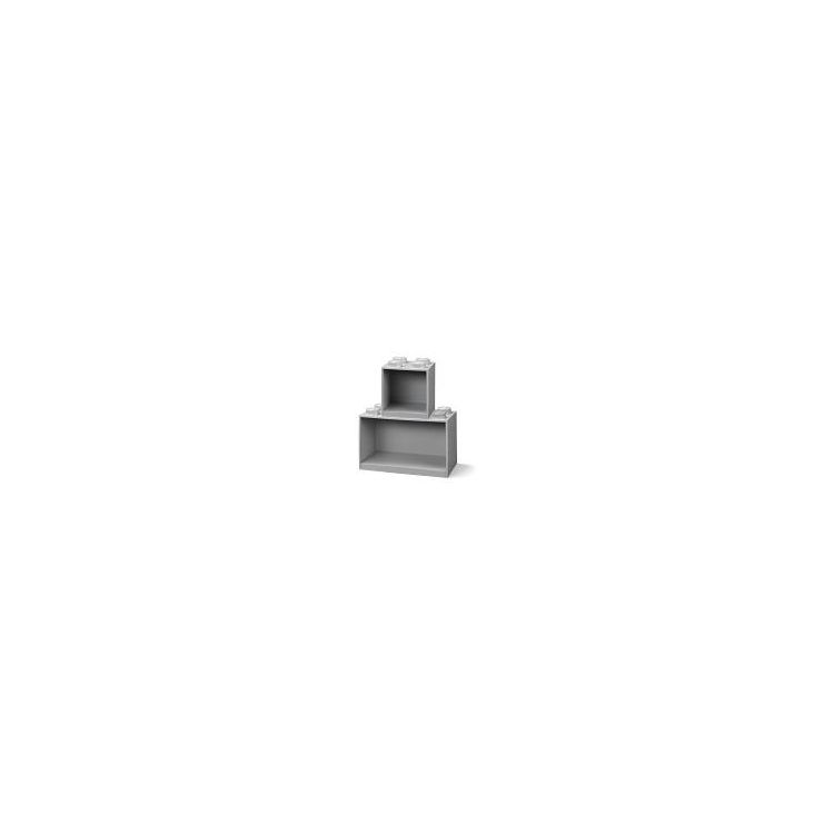 LEGO Brick závěsné police šedé, set 2ks