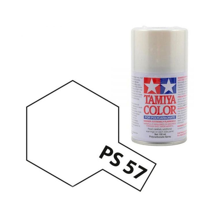 Tamiya Color PS-57 Pearl White Polycarbonate Spray 100ml