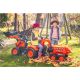 FALK - Šlapací traktor Kubota s nakladačem, rypadlem a Maxi vlečkou