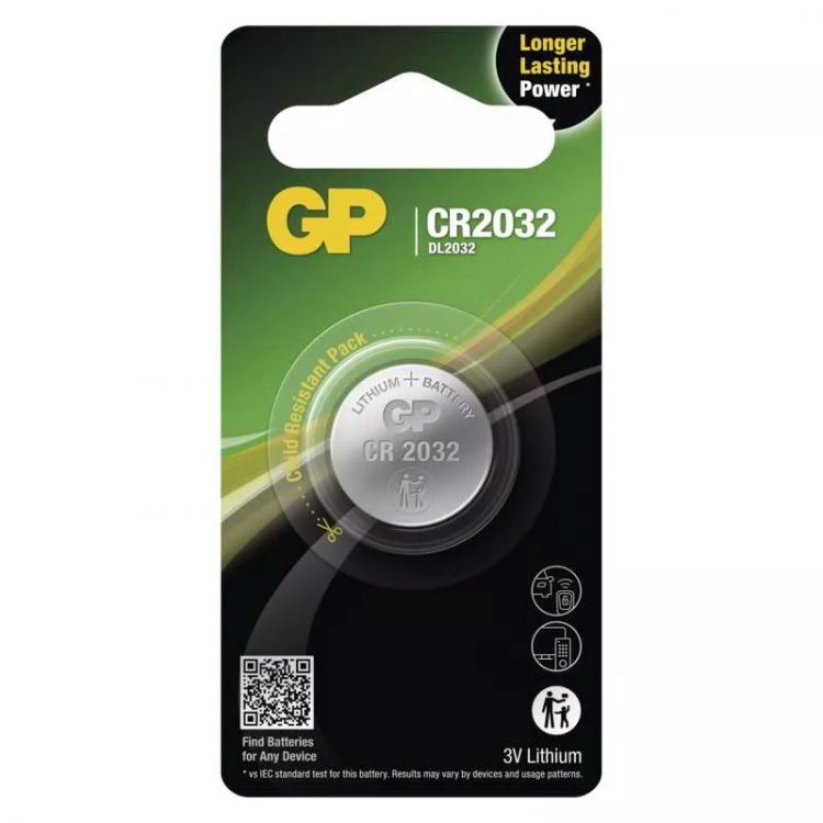 Lítiová gombíková batéria GP CR2032 /ks