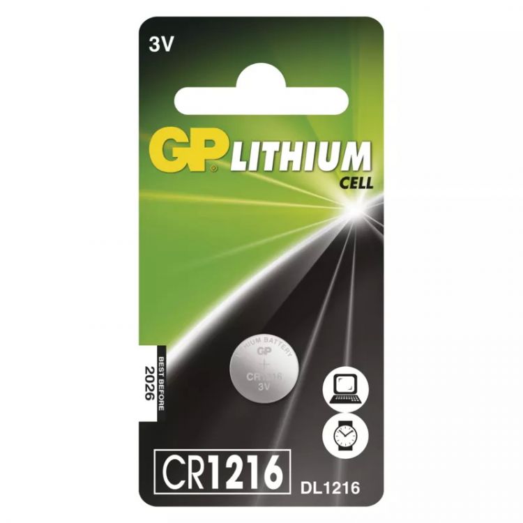 Lítiová gombíková batéria GP CR1216 /ks