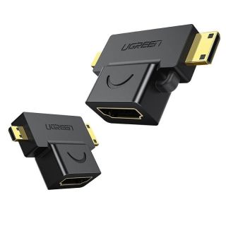 UGREEN 20144 adapter mini / micro HDMI to HDMI (black)