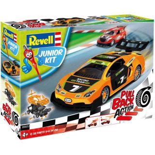 Junior Kit auto 00832 - Pull Back Racing Car (oranžové) (1:20)