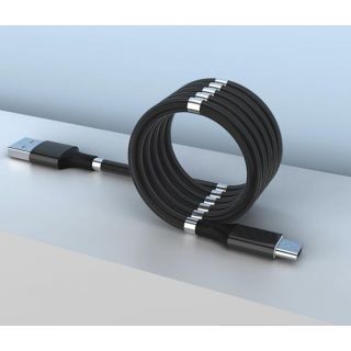 Magnetický samonavíjecí USB nabíjecí kabel (Micro USB) (180 cm)
