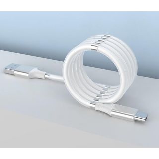 Magnetický samonavíjecí USB nabíjecí kabel (Micro USB) (180 cm)