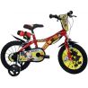 Dětské kolo DINO Bikes - 14" Mickey Mouse, pro malé příznivce oblíbeného myšáka. Kvalitní, vzduchem plněné pneumatiky s drátovým výpletem ráfků, volnoběžný převod, V-brzdy na obě kola. Doporučený věk a výška dítěte: 3-5 let, 95-127 cm.