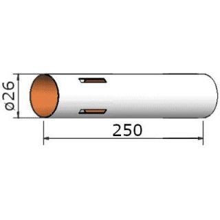 Klima Papírová trubka 26x250mm 4-drážky