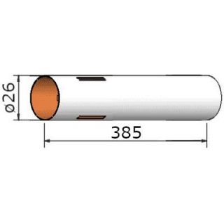 Klima Papírová trubka 26x385mm 3-drážky