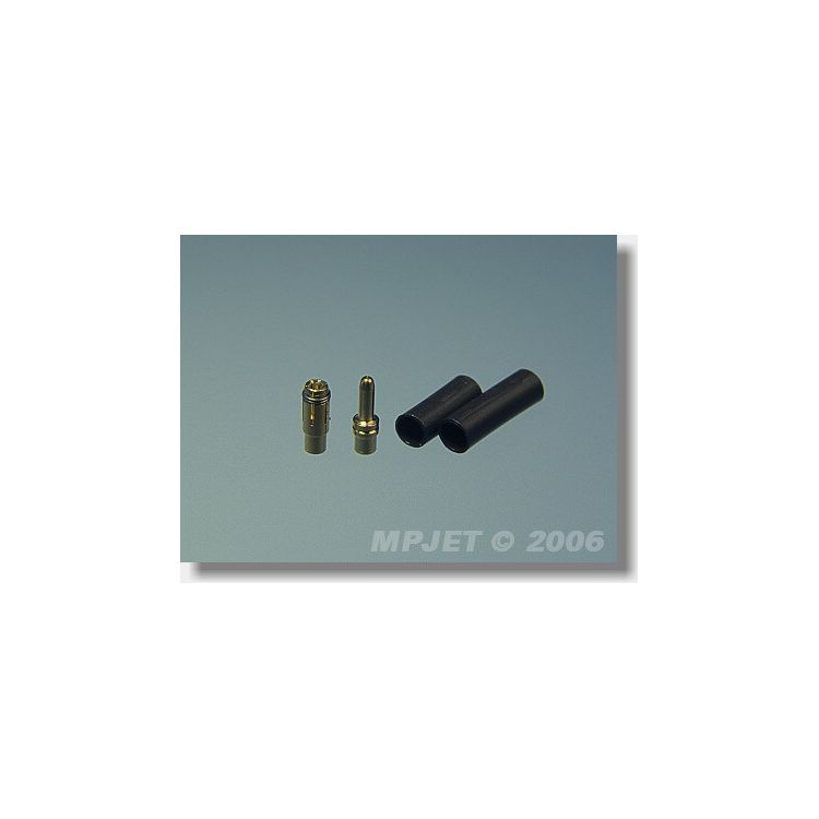 21011 Konektory MP JET gold 1,8mm 3 páry