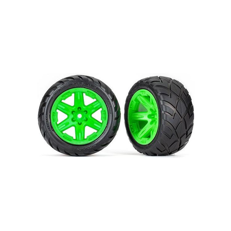 Traxxas kolo 2.8", disk RTX zelený, pneu Anaconda (4WD přední/zadní, 2WD přední) (2)
