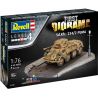 Model obrněného vozidla a 3D diorama ke slepení. Velikost: 1:76; 8,6 cm. Balení obsahuje: 69 dílků ke slepení, lepidlo, štětec a barvičky.