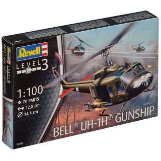 Plastic ModelKit vrtulník 04983 - Bell UH-1H Gunship (1:100)