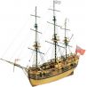Stavebnice neplovoucího modelu lodi Mantua Endeavour v měřítku 1:60 a délce 770 mm. Loď slavného kapitána Cooka. Kit obsahuje dřevěné díly, kovové odlitky dekorací a podrobné stavební plány. 