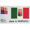 Doporučená součást je určena pro model lodi Mantua Model Amerigo Vespucci 1:100 kit: Sada vlajek.