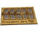 Mantua Model Gravírované diely drevo: President
