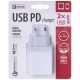 Síťový univerzální USB adaptér (zdroj) QC3.0 + PD 30W