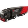 Kovový model Bburago 18-31460 - Mercedes-Benz Actros Gigaspace s přívěsem v měřítku 1:43. Je vyroben z kovových a plastových dílů v detailním zpracování. Actros je přibližně 14,5 cm velký po připojení návěsu je přibližně 39 cm dlouhý. Barva modelu je černočervená.