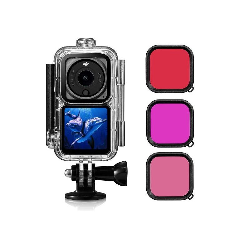 Water-proof Case & Filter for DJI Action 2 60m