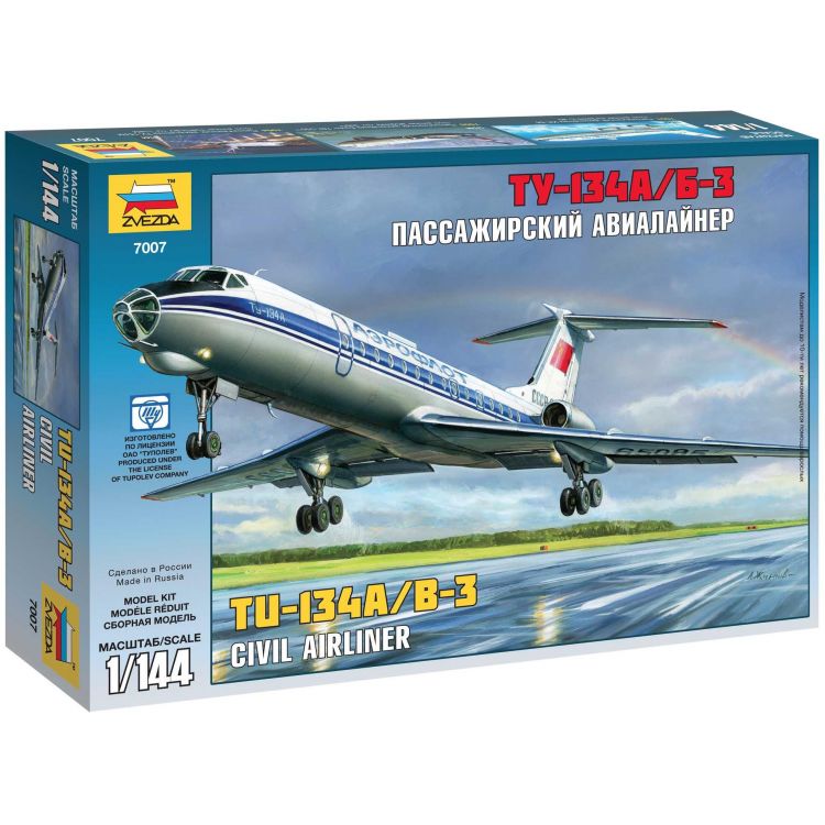 Model Kit letadlo 7007 - Tupolev Tu-134B (1:144)
