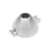 Precizní duralový TURBO kužel pro sklopnou vrtuli o průměru 50 mm s kleštinou 6,0mm, s 3 mm čepy pro vrtulové listy s kořenem o tlouštce 8 mm. Vyrobeno v České republice.
